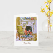 Französische Salon-Gruß-Karte Karte (Gelbe Blume)