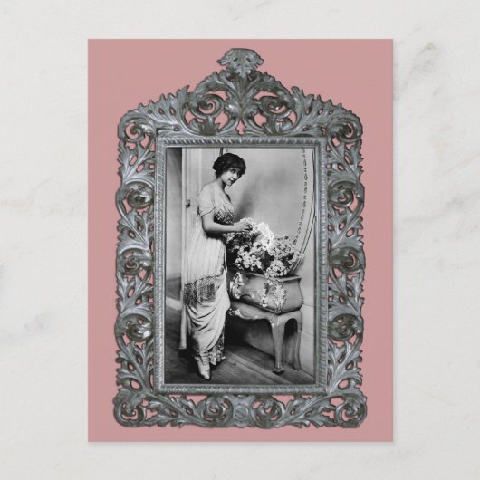 französische Schauspielerin Postkarte (Vorderseite)