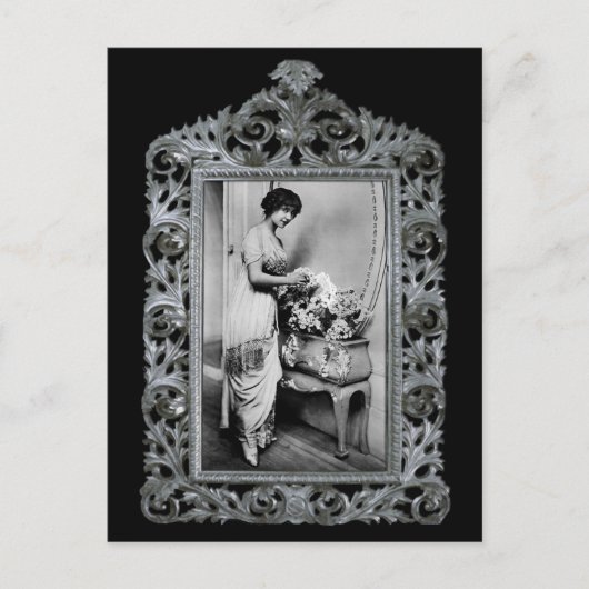 französische Schauspielerin Postkarte (Vorderseite)