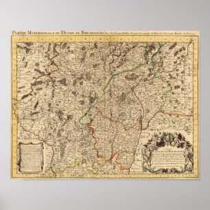 Französische Schlachtfelder und Straßen Poster