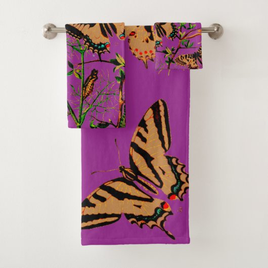 Französische Schmetterlinge Badhandtuch Set (Insitu)