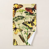 Französische Schmetterlinge Badhandtuch Set (Handtuch)