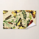 Französische Schmetterlinge Badhandtuch Set (Handtuch)