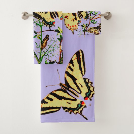 Französische Schmetterlinge Badhandtuch Set (Insitu)