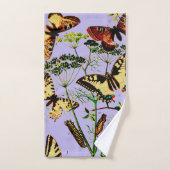 Französische Schmetterlinge Badhandtuch Set (Handtuch)