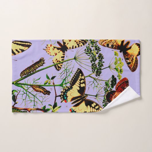 Französische Schmetterlinge Badhandtuch Set (Handtuch)