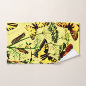 Französische Schmetterlinge Badhandtuch Set (Handtuch)