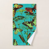 Französische Schmetterlinge Badhandtuch Set (Handtuch)