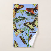 Französische Schmetterlinge Badhandtuch Set (Handtuch)