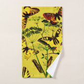 Französische Schmetterlinge Badhandtuch Set (Handtuch)
