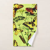 Französische Schmetterlinge Badhandtuch Set (Handtuch)