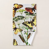 Französische Schmetterlinge Badhandtuch Set (Handtuch)