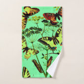 Französische Schmetterlinge Badhandtuch Set (Handtuch)