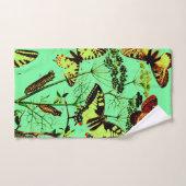 Französische Schmetterlinge Badhandtuch Set (Handtuch)