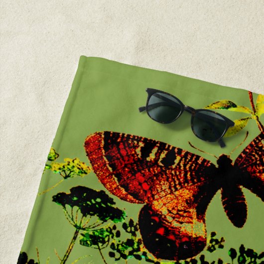 Französische Schmetterlinge Strandtuch (Beispiel)