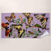 Französische Schmetterlinge Strandtuch (Vorderseite)