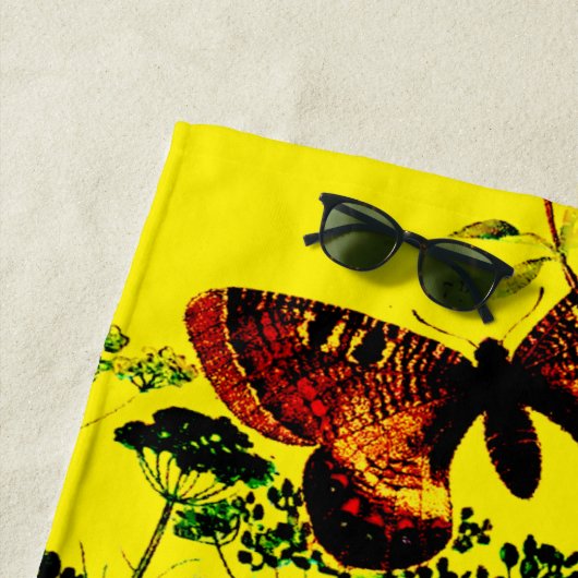 Französische Schmetterlinge Strandtuch (Beispiel)