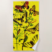 Französische Schmetterlinge Strandtuch (Vorderseite)