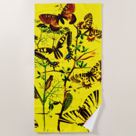 Französische Schmetterlinge Strandtuch