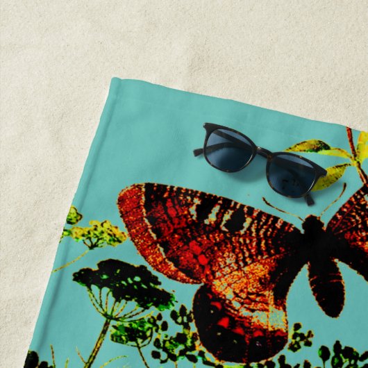 Französische Schmetterlinge Strandtuch (Beispiel)