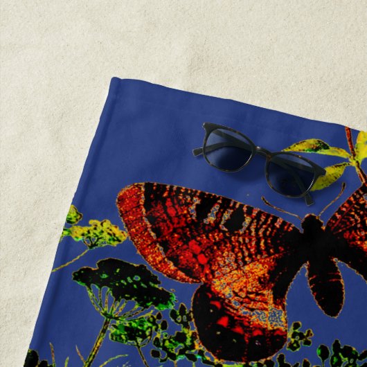 Französische Schmetterlinge Strandtuch (Beispiel)