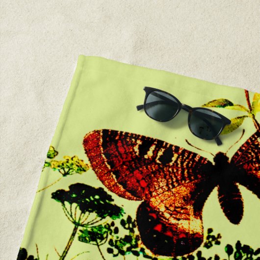 Französische Schmetterlinge Strandtuch (Beispiel)