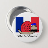 Französische Schnecke am Bastille Day Button (Vorne & Hinten)