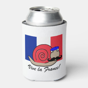 Französische Schnecke am Bastille Day Dosenkühler