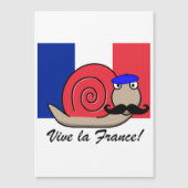 Französische Schnecke am Bastille Day Magnetkarte (Vorderseite)