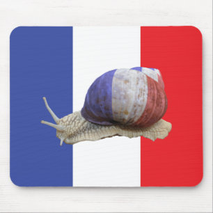 Französische Schneckeflagge Mousepad