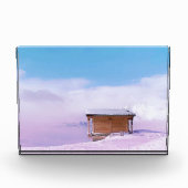 Französische Schneehütte Fotoblock (Vorderseite)