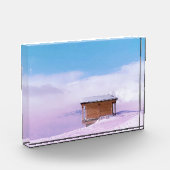 Französische Schneehütte Fotoblock (Links)