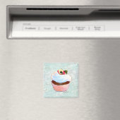 französische Schokolade Viktorianischer Cupcake-St Magnet (In Situ (Geschirrspüler))