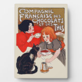 Französische Schokoladen-Party Steinlen-Kunst Fotoplatte (Vorderseite)