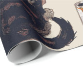 Französische Schokoladen-Party Steinlen-Kunst Geschenkpapier (Rolleneckpunkt)