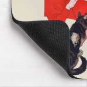 Französische Schokoladen-Party Steinlen Kunst Mousepad (Ecke)