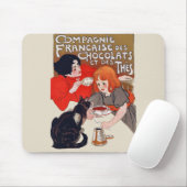 Französische Schokoladen-Party Steinlen Kunst Mousepad (Mit Mouse)