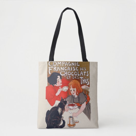 Französische Schokoladenparty Steinlen-Kunst Tasche (Vorderseite)