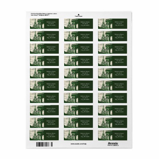 Französische Schriften Paris eiffel Turm Bogen Tri (Vorne)