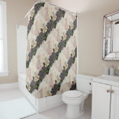 Französische Schriften Vintag Spitze viktorianisch Duschvorhang (Beispiel)