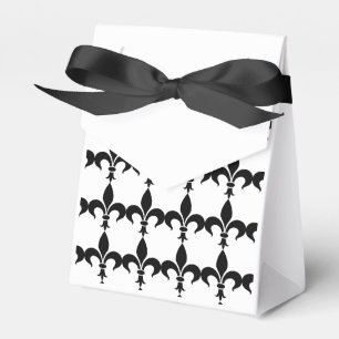 Französische Schwarz-Weiß-Lilie-Partygeschenkbox Geschenkschachtel