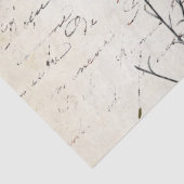 Französische Script-Wildblume Dragonfly Decoupage Seidenpapier (Detail)