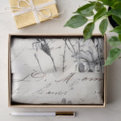 Französische Script-Wildblume Dragonfly Decoupage Seidenpapier (Geschenk)