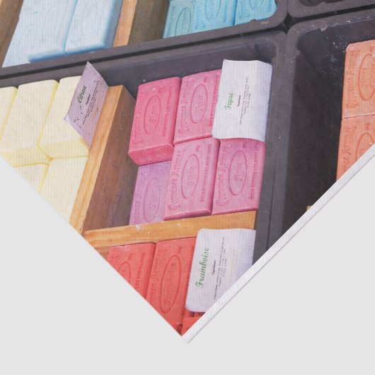 Französische Seife aus der Provinz Frankreich Seidenpapier (Ausschnitt)