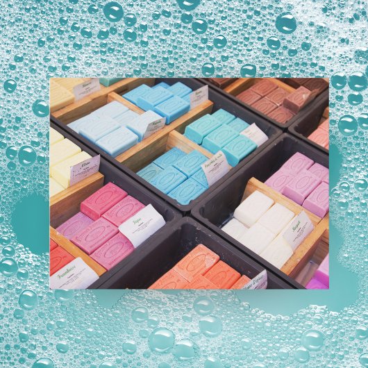 Französische Seifen aus der Provinz Frankreich Postkarte