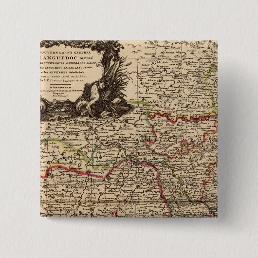 Französische Siedlungen und Wälder Button (Vorderseite)