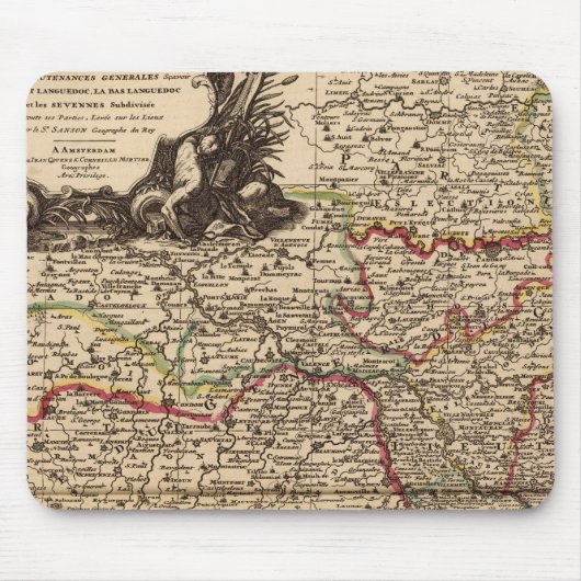 Französische Siedlungen und Wälder Mousepad (Vorne)