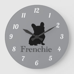 Französische Silhouette Große Wanduhr