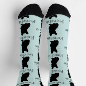 Französische Silhouette Socken (Oben)