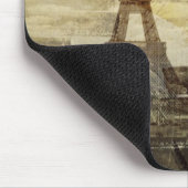 französische Skripte moderner Vintager Turm Paris Mousepad (Ecke)